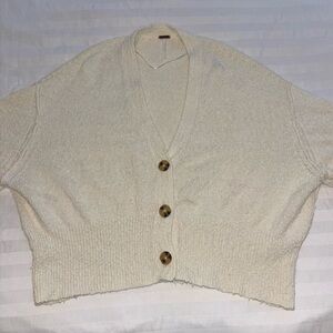 Free People Boucle Cardigan Sweater